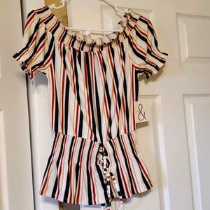 Cute striped summer top